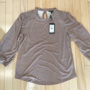 Adrianna Papell dot blouse